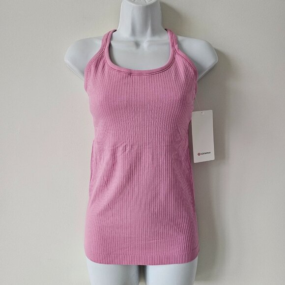 NWT LULULEMON PKFR Pink Ebb To Street Built In Bra Tank Top 6 - Picture 1 of 8